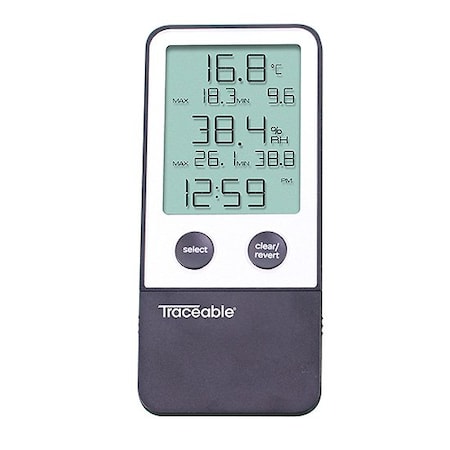 Traceable Thermohygrometer with Clock 5660TR